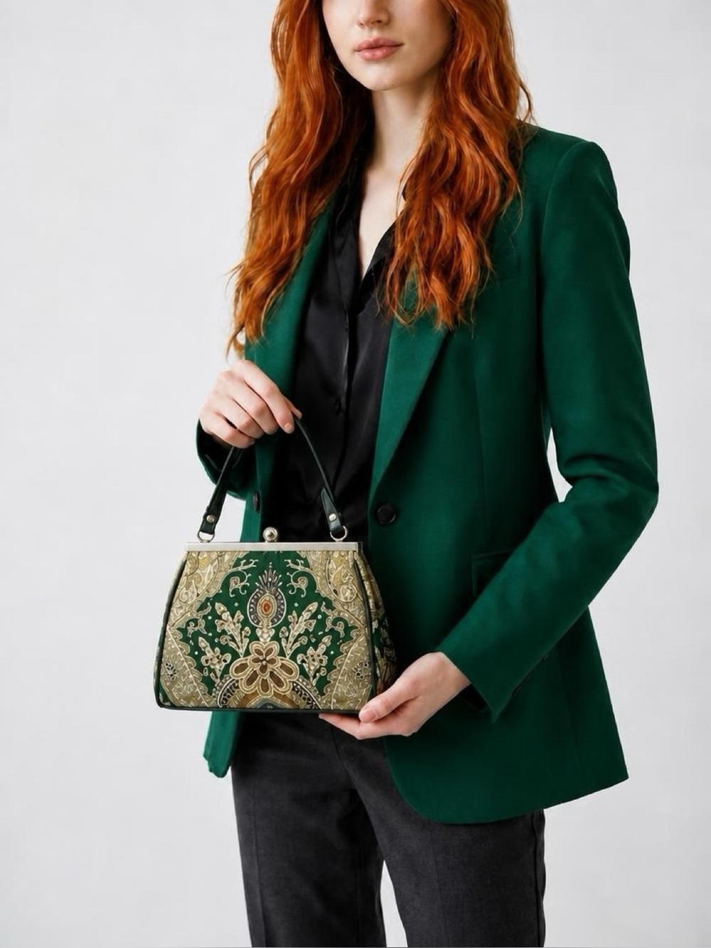 Green Evening Bag - Vintage Style